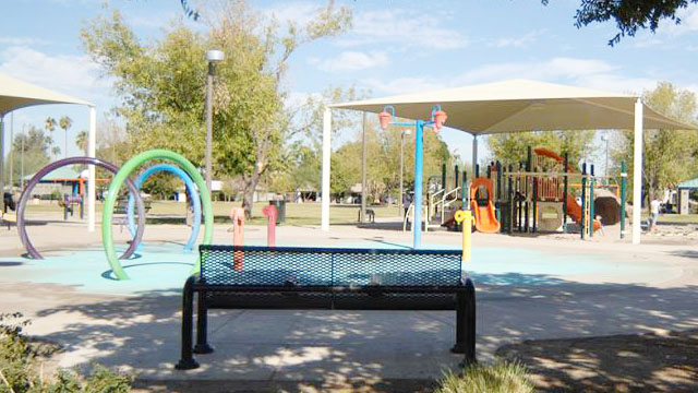 Hudson Park splash pad Tempe